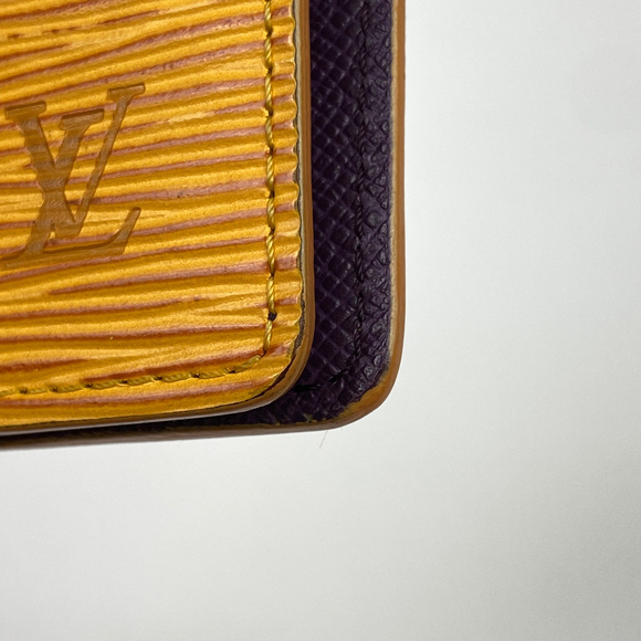 Louis Vuitton Epi Notebook Yellow Agenda System PM Cover - Picture 1 of 7